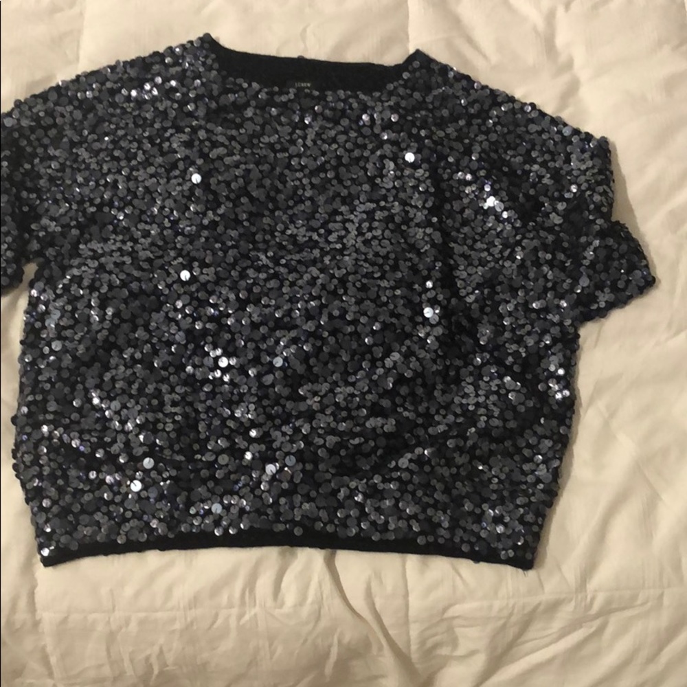 J crew sequin sweater